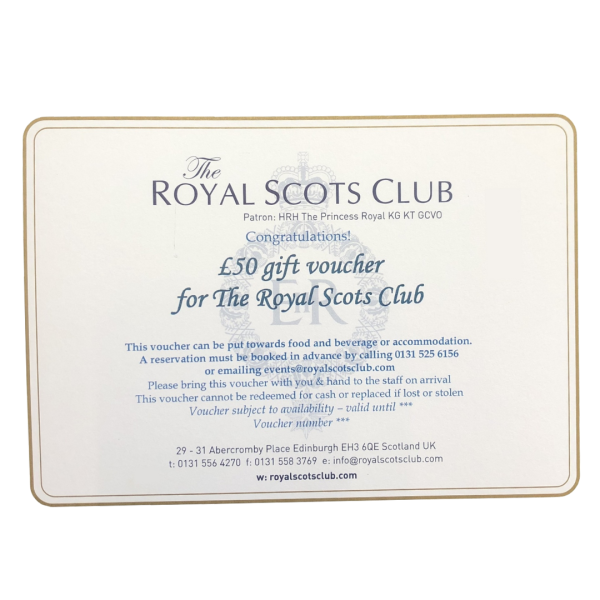 Royal Scots Club Gift Voucher